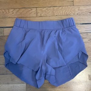 Purple Lululemon Mid-Rise Shorts
